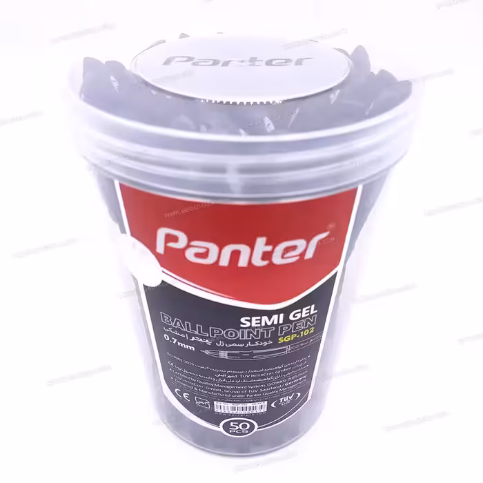 خودکار سمی ژل مشکی پنتر 0.7 Panter SGP-102 لیوان 50 عددی