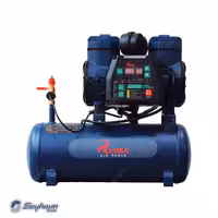 کمپرسور باد 10 لیتری دیجیتال بدون روغن سایلنت 800 وات 8 بار برند روما ROMA NR-CH05_10