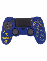روکش محافظ دسته PS4 لیزری آبی زرد طرح کراش