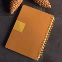 دفتر یادداشت طرح چرم قهوه ای