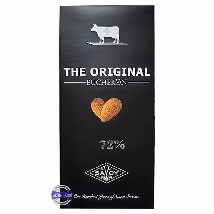 شکلات تلخ بوچرون بادام 72 درصد پاکتی