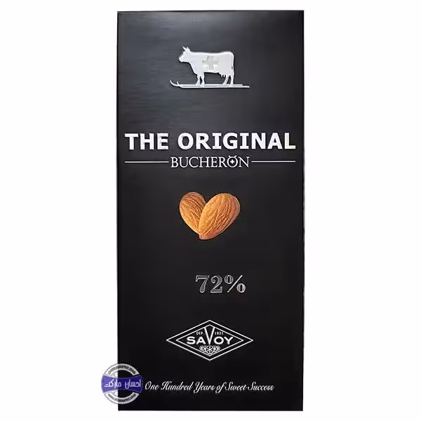 شکلات تلخ بوچرون بادام 72 درصد پاکتی