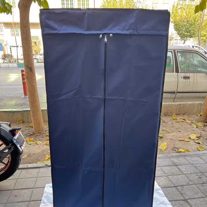 کمد لباس برزنتی با اسکلت تمام فلزی مدل جالباسی کد3