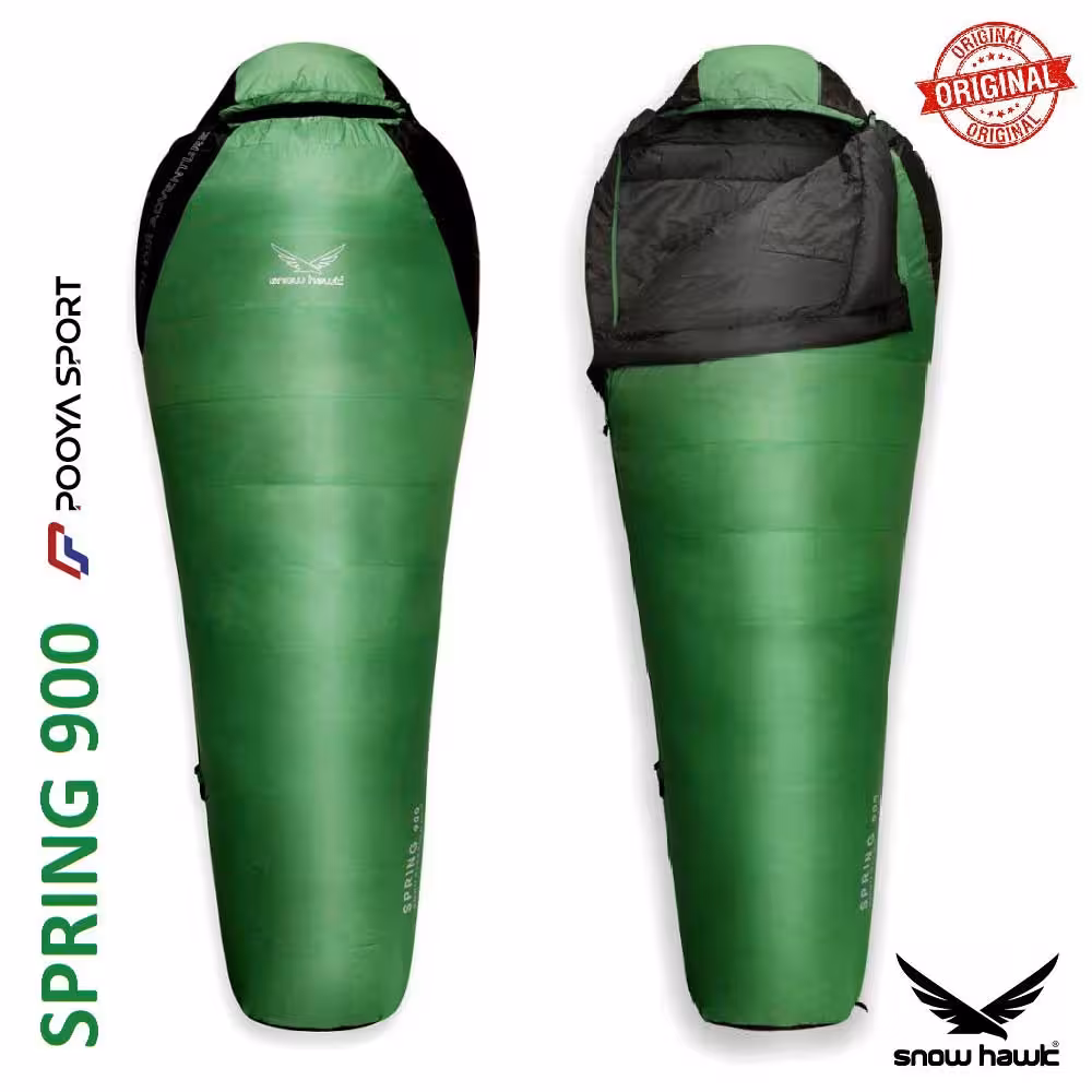 کیسه خواب پر اسنوهاک مدل SPRING 900 سبز