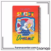 دفتر مدرسه طرح تام و جری کد 2 برند لانگو