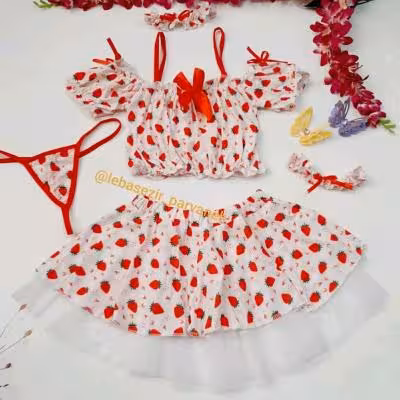 کاستوم توت فرنگی فری سایز تا 44