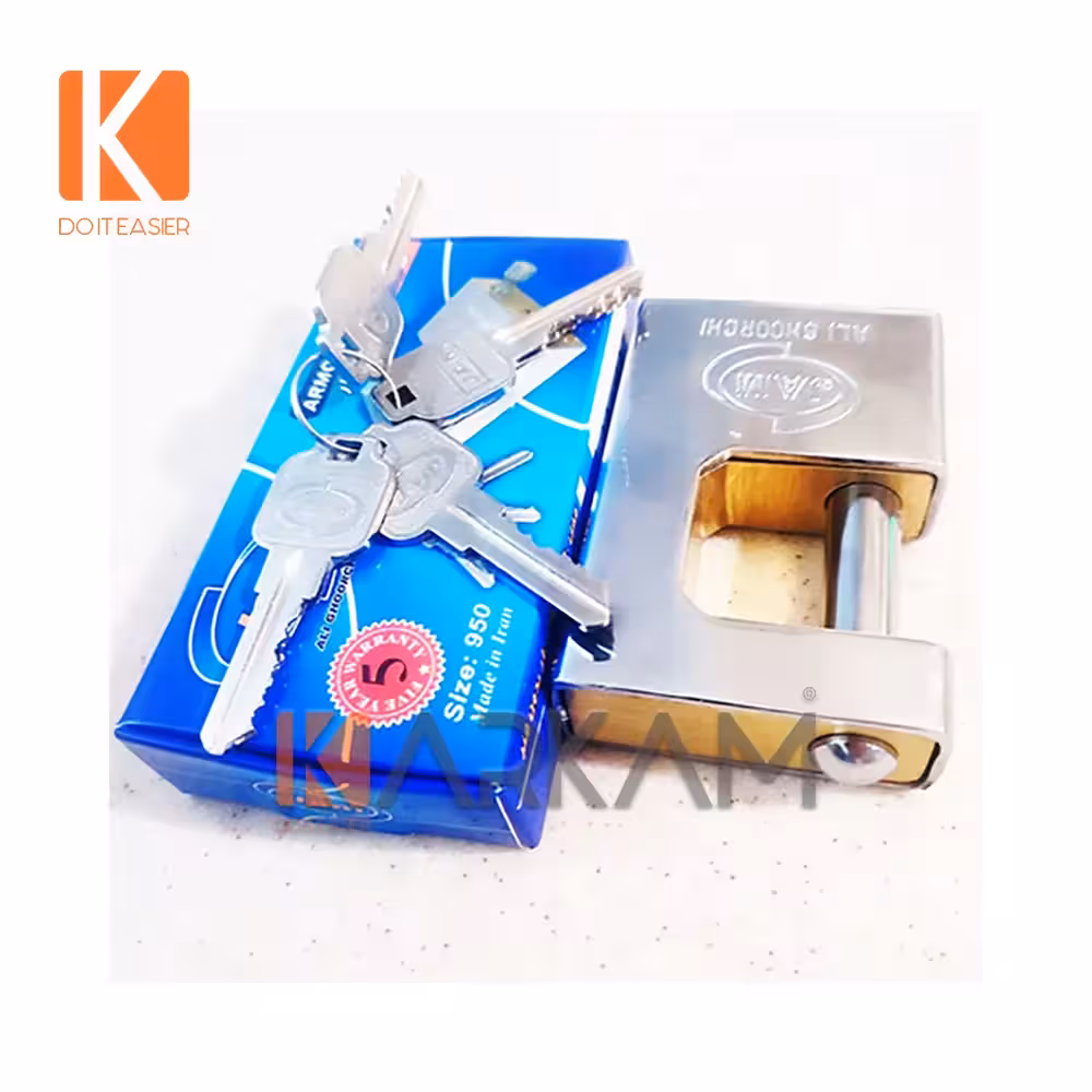 جام قفل کتابی 950 روکشدار شیاردار فنردار