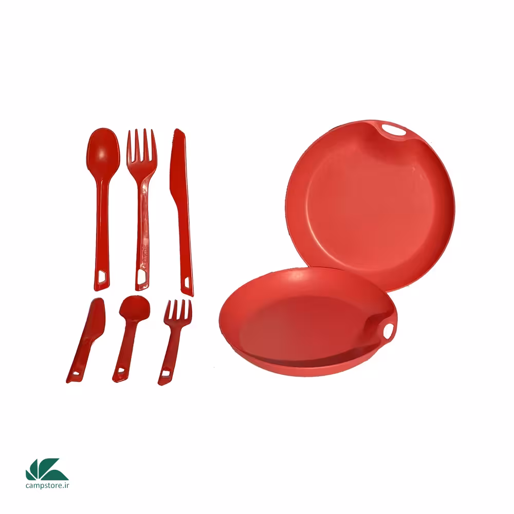 ست کامل بشقاب و قاشق لایف کمپ