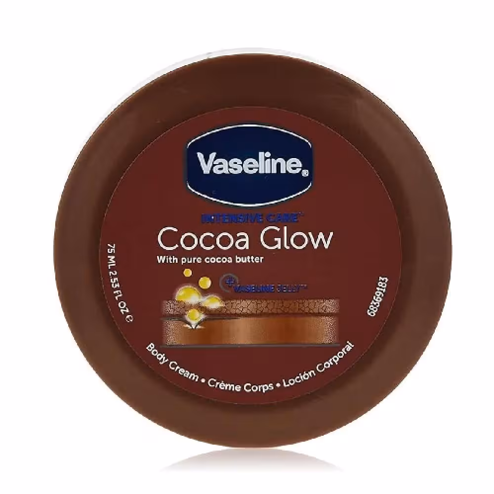 کرم بدن کره کاکائو وازلین Vaseline cocoa Glow حجم 75 میل