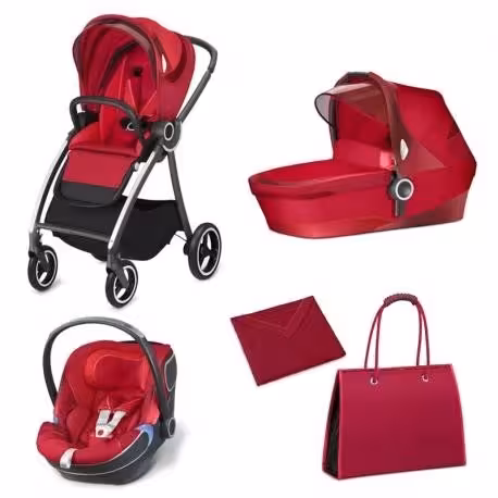 ست 5 تکه کالسکه نوزادی جی بی رنگ قرمز gb