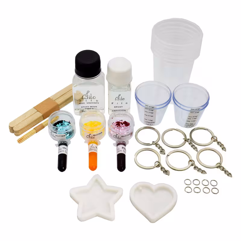 بسته کار با رزین اپوکسی فیلو باکس مدل جاکلیدی مجموعه 16 عددی | چاوه