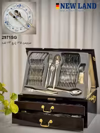 سرویس قاشق و چنگال 135 پارچ نیولند مدل2971SG
