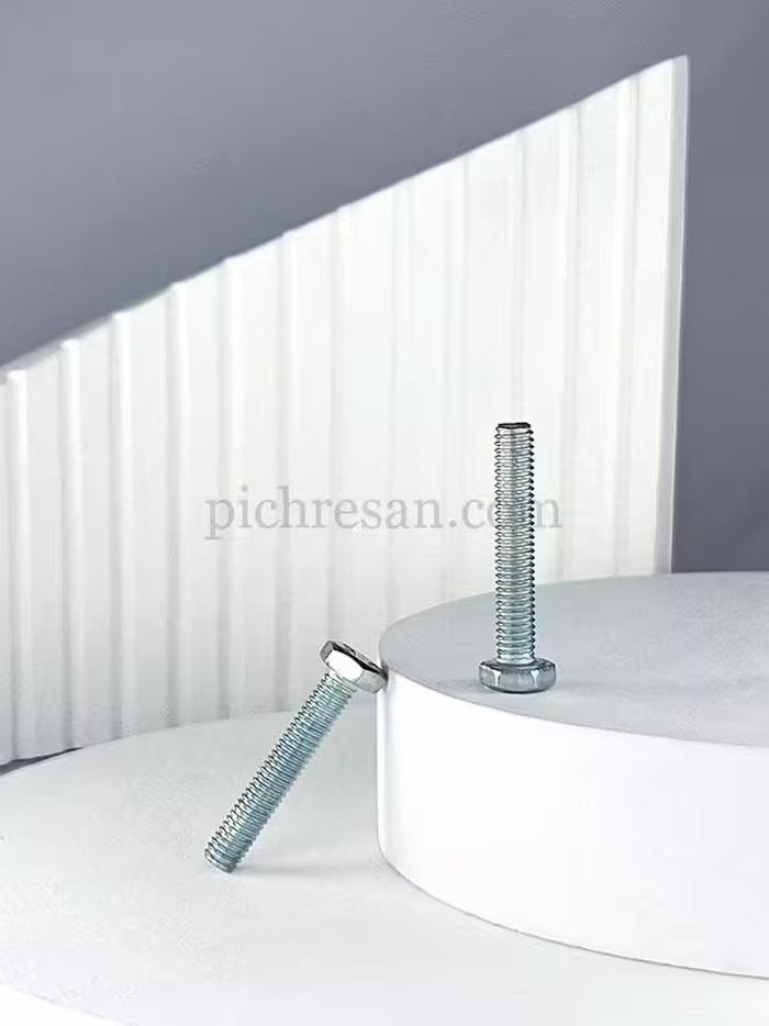 پیچ آهنی گالوانیزه 50*8 میلی‌متر بسته 200 عددی