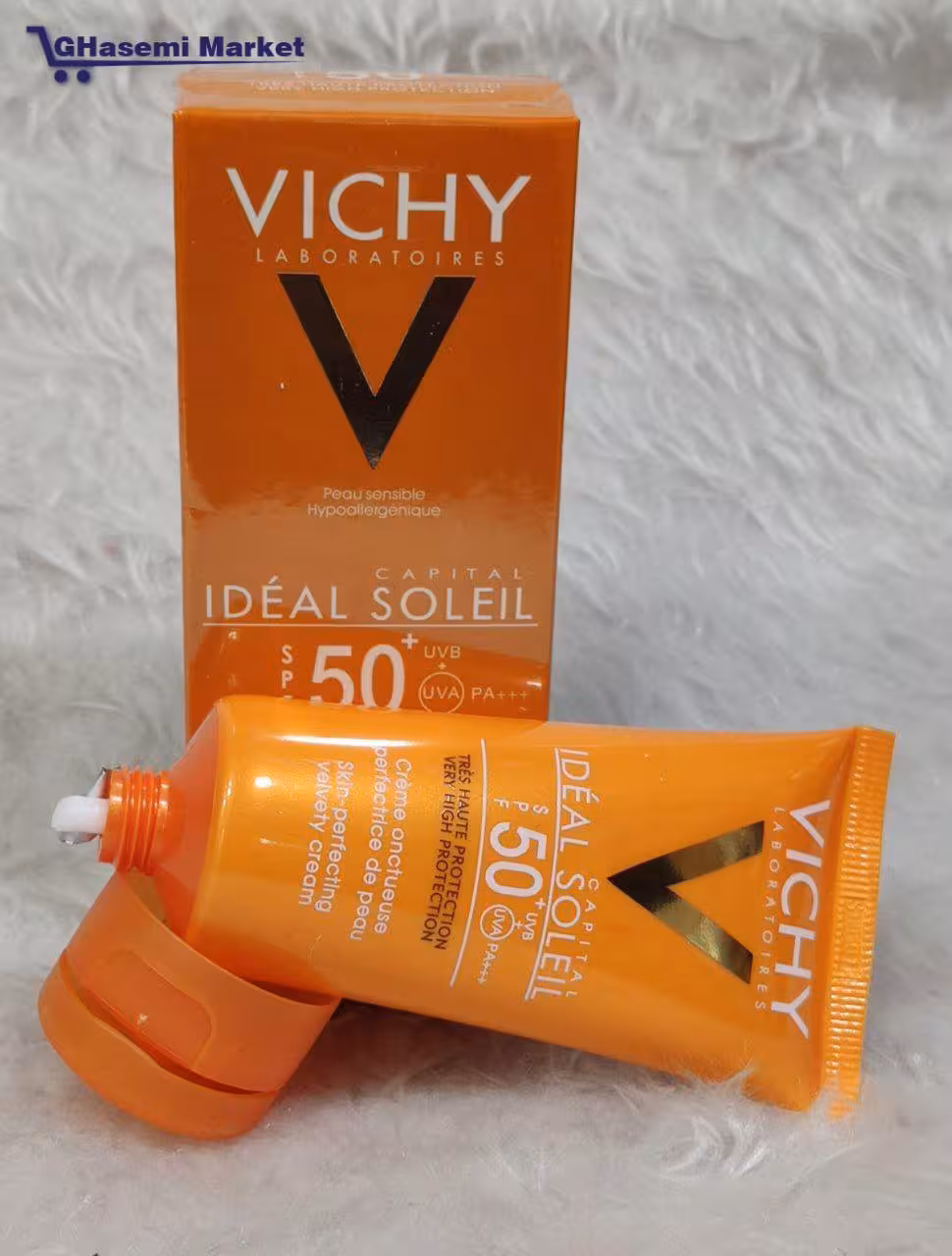 فلوئید ضد آفتاب ویشی سری Ideal Soleil مدل Dry Touch حجم 50 میلی لیتر - قاسمی مارکت