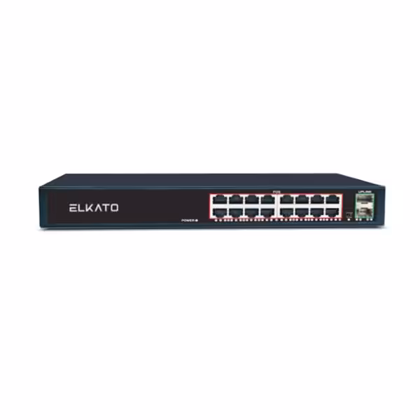 سوییچ 16 پورت PoE الکاتو ELKATO 1SG1602GP-250W | فروشگاه کم نیو