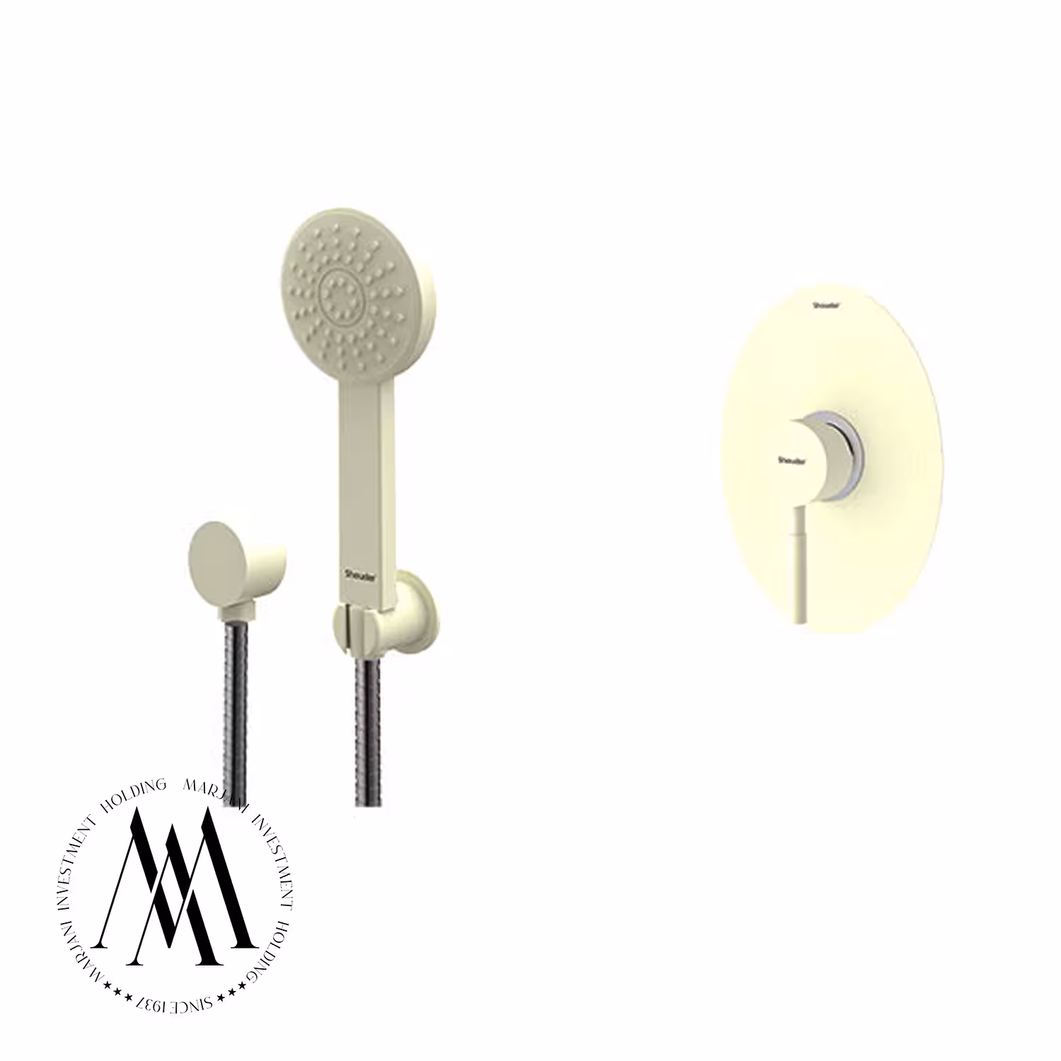 شیر حمام توکار شودر مدل روگنABS تیپ 2 (شیری کروم)