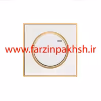 کلید و پریز توکار ویرا مدل آلفا جنس مات کلاسیک زه طلایی رنگ سفید