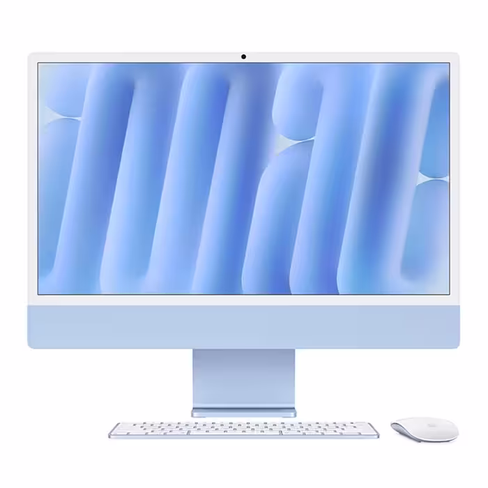 کامپیوتر All-in-One اپل 24 اینچ مدل iMac MWV13 2024 M4 با 256GB SSD و 16GB RAM