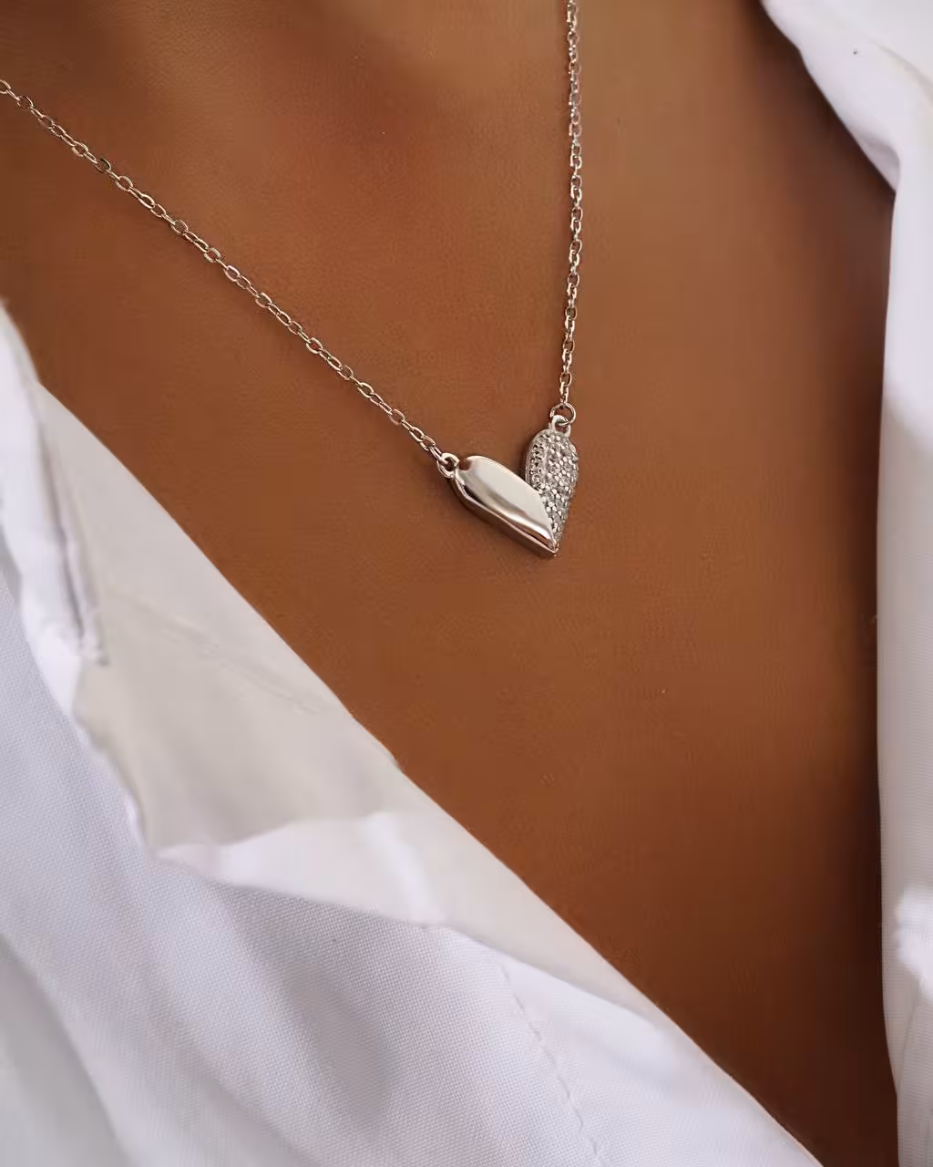 گردنبند وارداتی نقره کد 20603