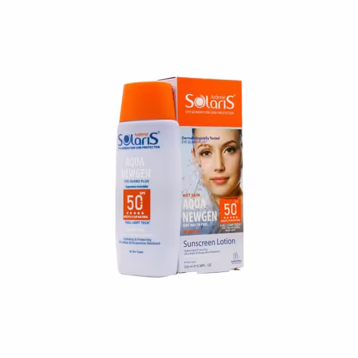 لوسیون آبی ضد آفتاب فاقد چربی SPF50 آکوا نیوژن سولاریس آردن 100م