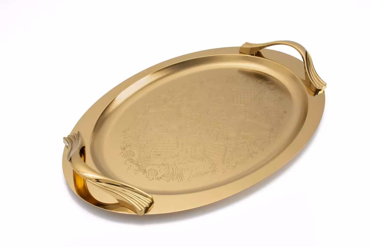 سینی بیضی تمام طلایی کد154799