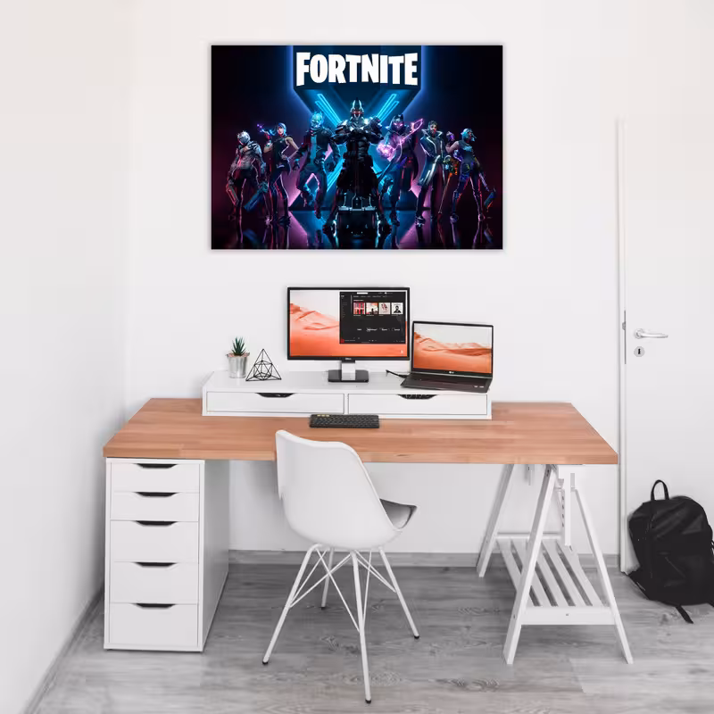 تابلو شاسی طرح فورتنایت فصل 10 مدل 1 کد SAV1021 | دنیای قاب