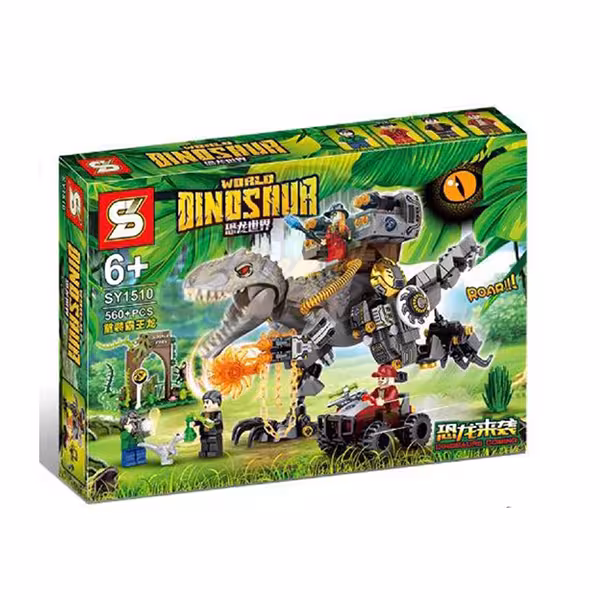 لگو پارک ژوراسیک مبارزه با ربات تی رکس