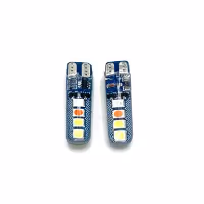 لامپ اس ام دی خودرو مدل 4 رنگ فلش زن 8 SMD بسته 2 عددی