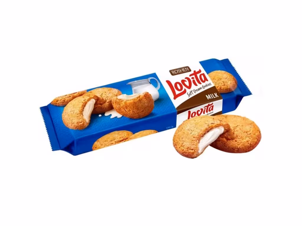 کوکی با مغز شیری لاویتا Lovita اوکراین وزن 150 گرم