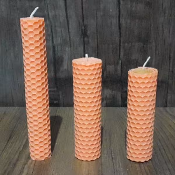 شمع های  بیزاکس موم زنبور عسل طبیعی