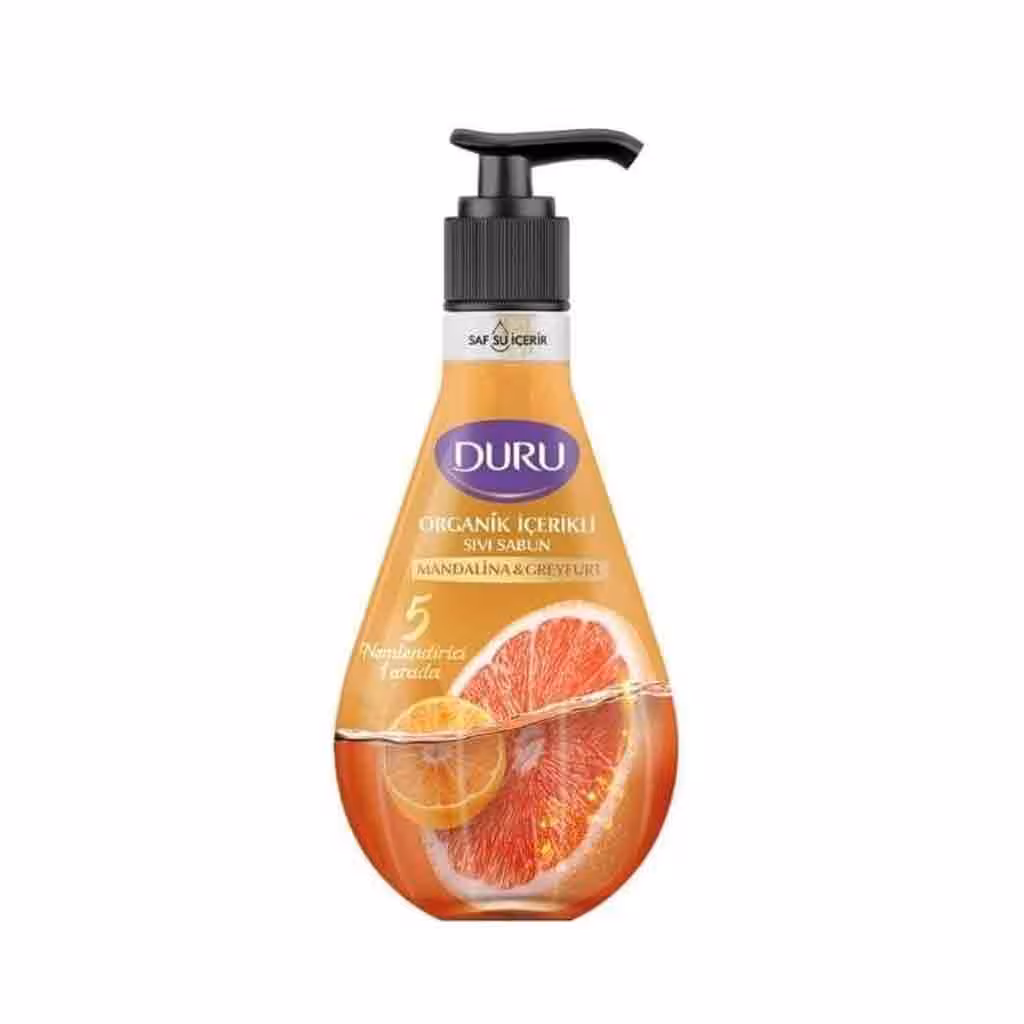 صابون مایع دورو Duru Mandalina & Greyfurt حاوی عصاره نارنگی و گریپ فروت 500 میل