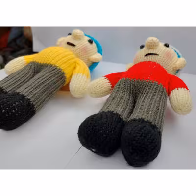 عروسک بافتنی مدل A21 مجموعه دو عددی