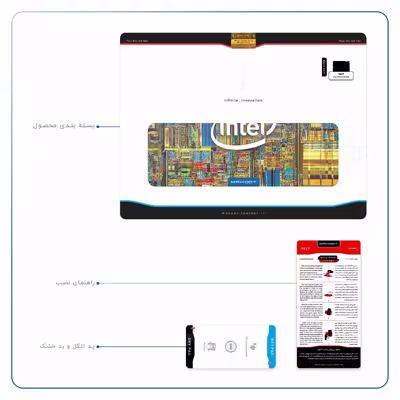 برچسب پوششی ماهوت مدل Intel Brand مناسب برای تبلت اپل iPad 2 2011 A1395