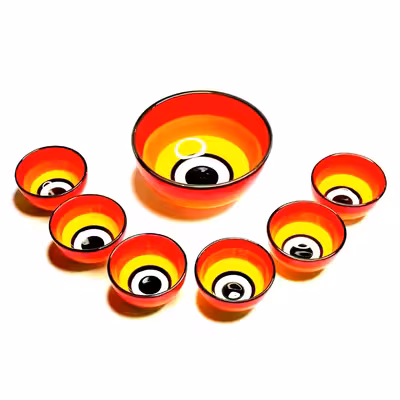 مجموعه ظروف هفت سین 7 پارچه مدل Ch7