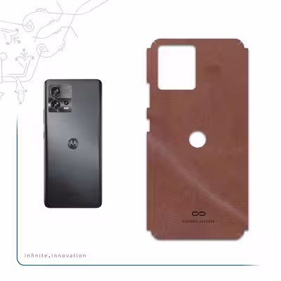برچسب پوششی ماهوت مدل Matte-Natural-Leather مناسب برای گوشی موبایل موتورولا Edge 30 Fusion
