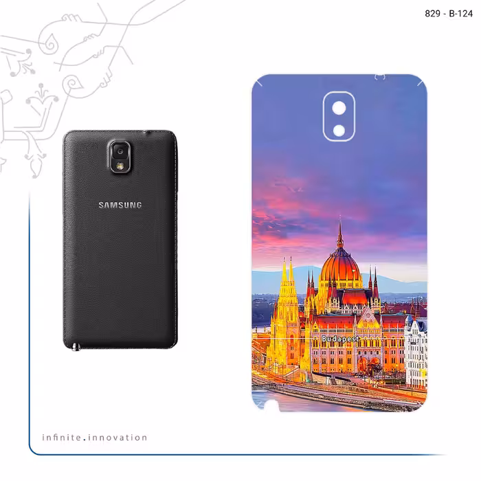 برچسب پوششی ماهوت مدل City of Budapest مناسب برای گوشی موبایل سامسونگ Galaxy Note 3