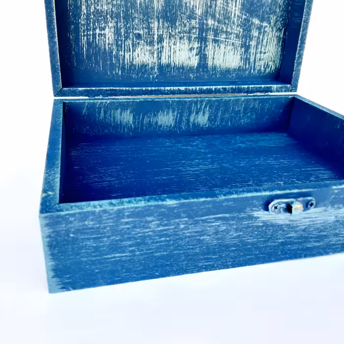 جعبه هدیه چوبی مدل هنری طرح نقشه کد WB221