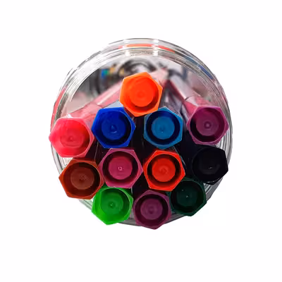 ماژیک رنگ آمیزی  12 رنگ لیدر طرح هویج