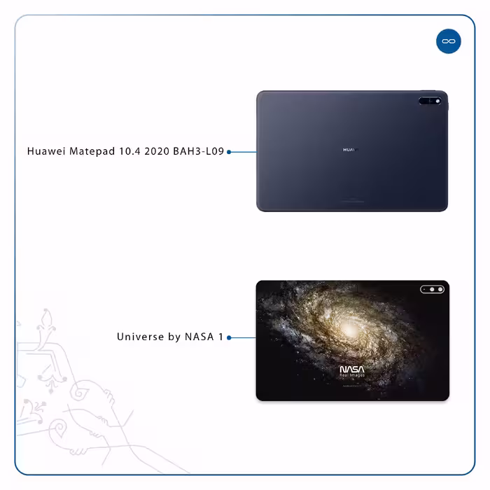برچسب پوششی ماهوت مدل Universe-by-NASA-1 مناسب برای تبلت هوآوی Matepad 10.4 2020 BAH3-L09