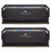 رم دسکتاپ DDR5 دو کاناله 5200 مگاهرتز CL40 کورسیر مدل Dominator Platinum RGB ظرفیت 64 گیگابایت