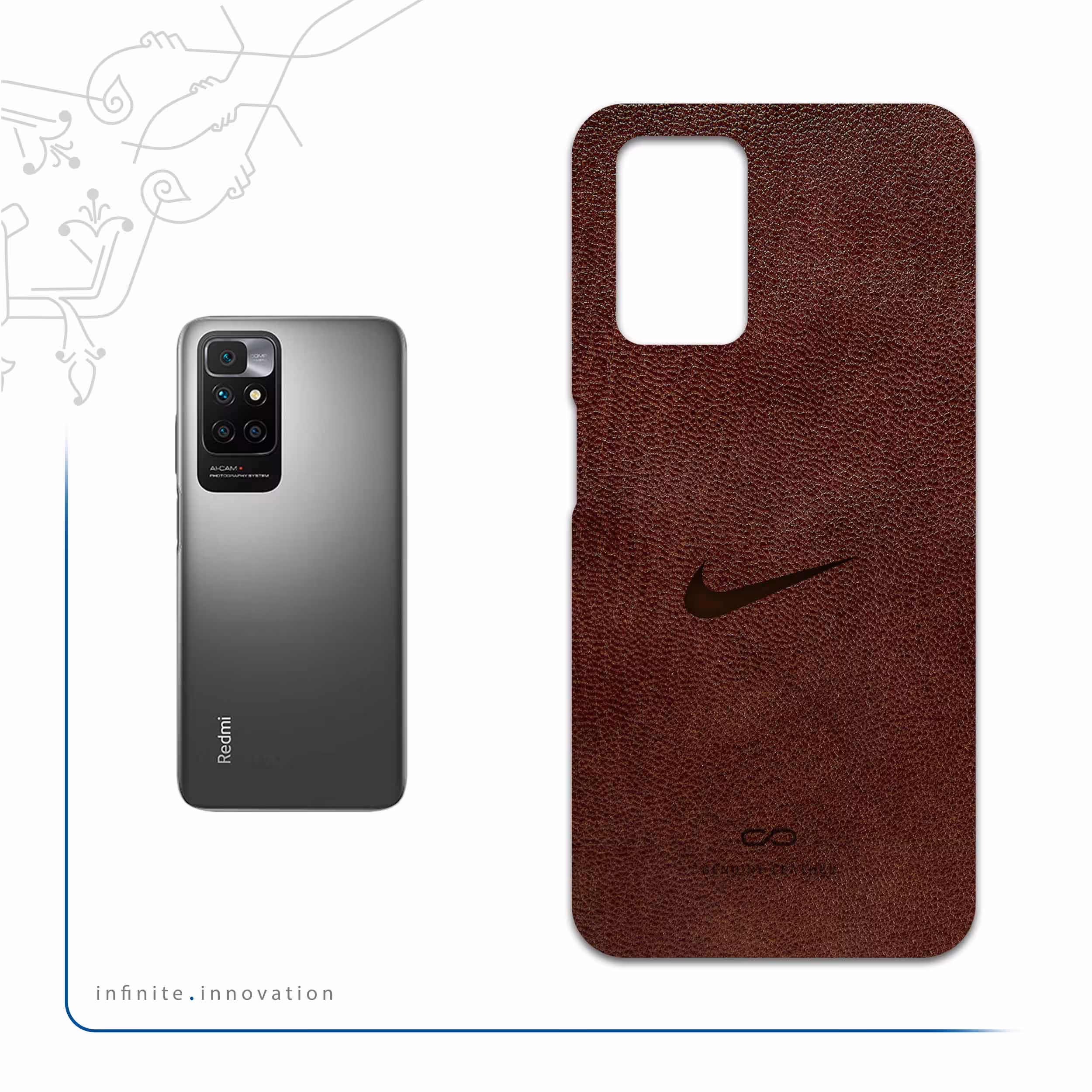 برچسب پوششی ماهوت مدل NL-NK مناسب برای گوشی موبایل شیائومی Redmi 10