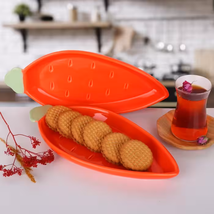 ظرف سرو طرح هویج کد 02