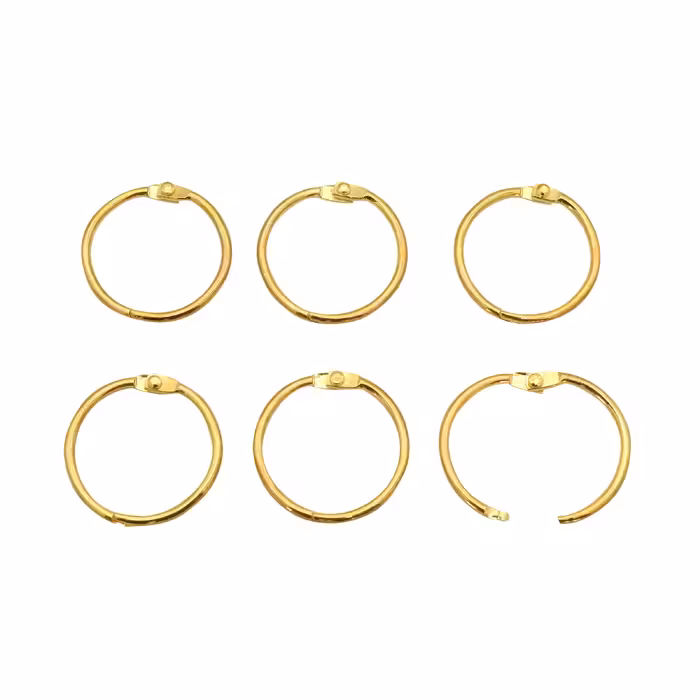 حلقه کلاسور مدل باز شو کد GD30 بسته 6 عددی