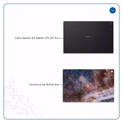 برچسب پوششی ماهوت مدل Universe-by-NASA-6 مناسب برای تبلت سونی Xperia Z2 Tablet LTE 2014