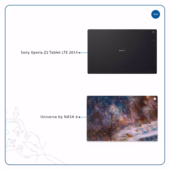 برچسب پوششی ماهوت مدل Universe-by-NASA-6 مناسب برای تبلت سونی Xperia Z2 Tablet LTE 2014