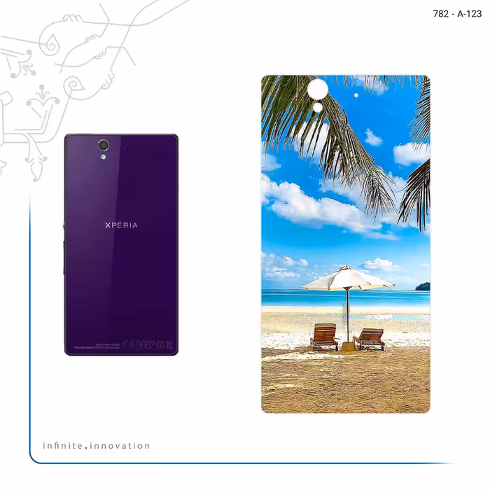 برچسب پوششی ماهوت مدل Beach مناسب برای گوشی موبایل سونی Xperia Z