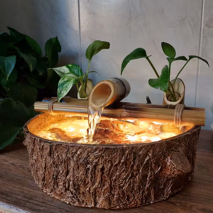 آب نما مدل آرامشبخش طرح چوب