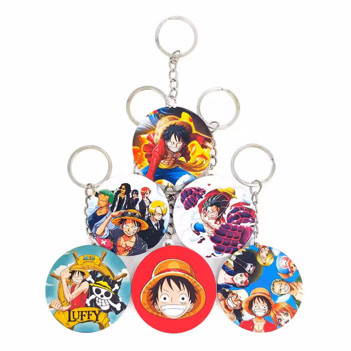 جاکلیدی خندالو مدل انیمه وان پیس کد 379A مجموعه 6 عددی