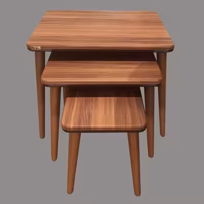 میز عسلی ررویال.سی.او مدل 451 مجموعه 3 عددی