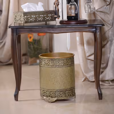 ست سطل و جای دستمال کاغذی مدل bA1610shgh به همراه آجیل خوری و قاشق